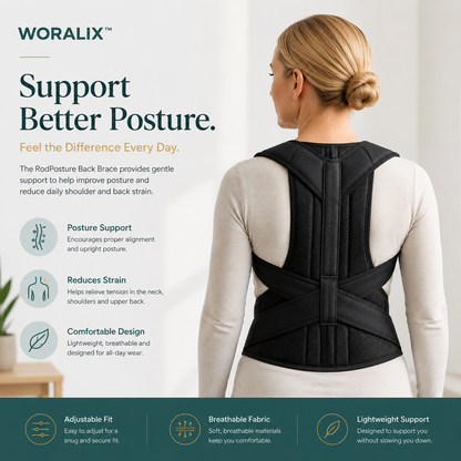 WORALIX™ RodPosture Back Brace