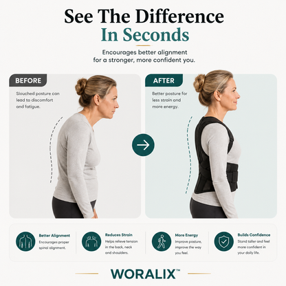 WORALIX™ RodPosture Back Brace