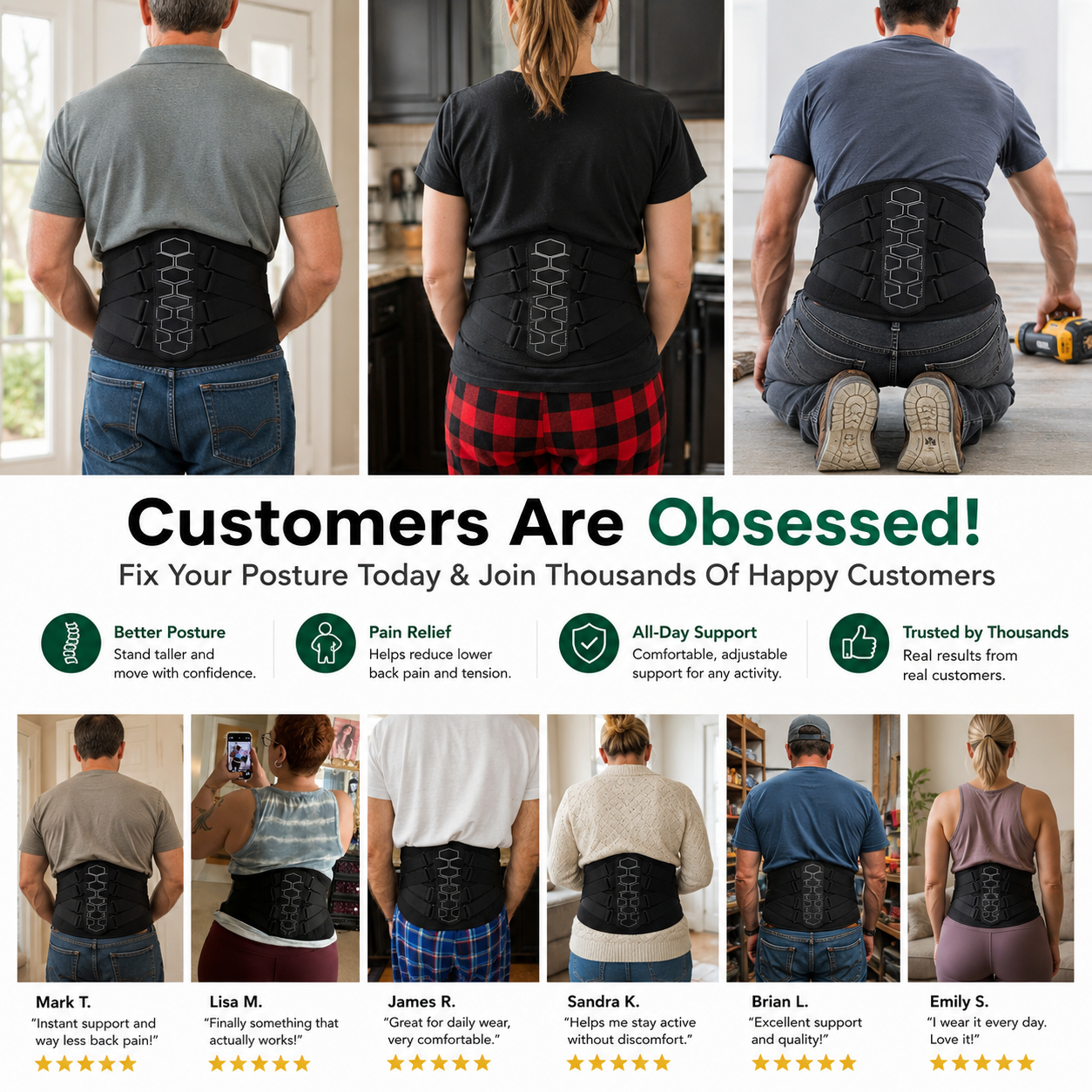 WORALIX™ LumbarFlex Lower Back Brace