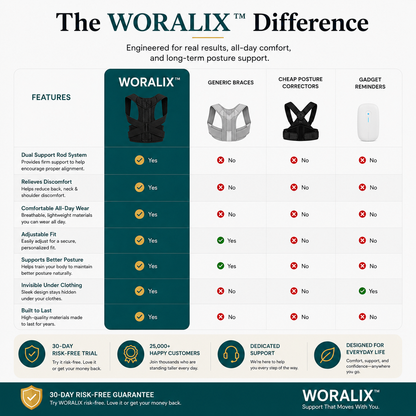 WORALIX™ RodPosture Back Brace